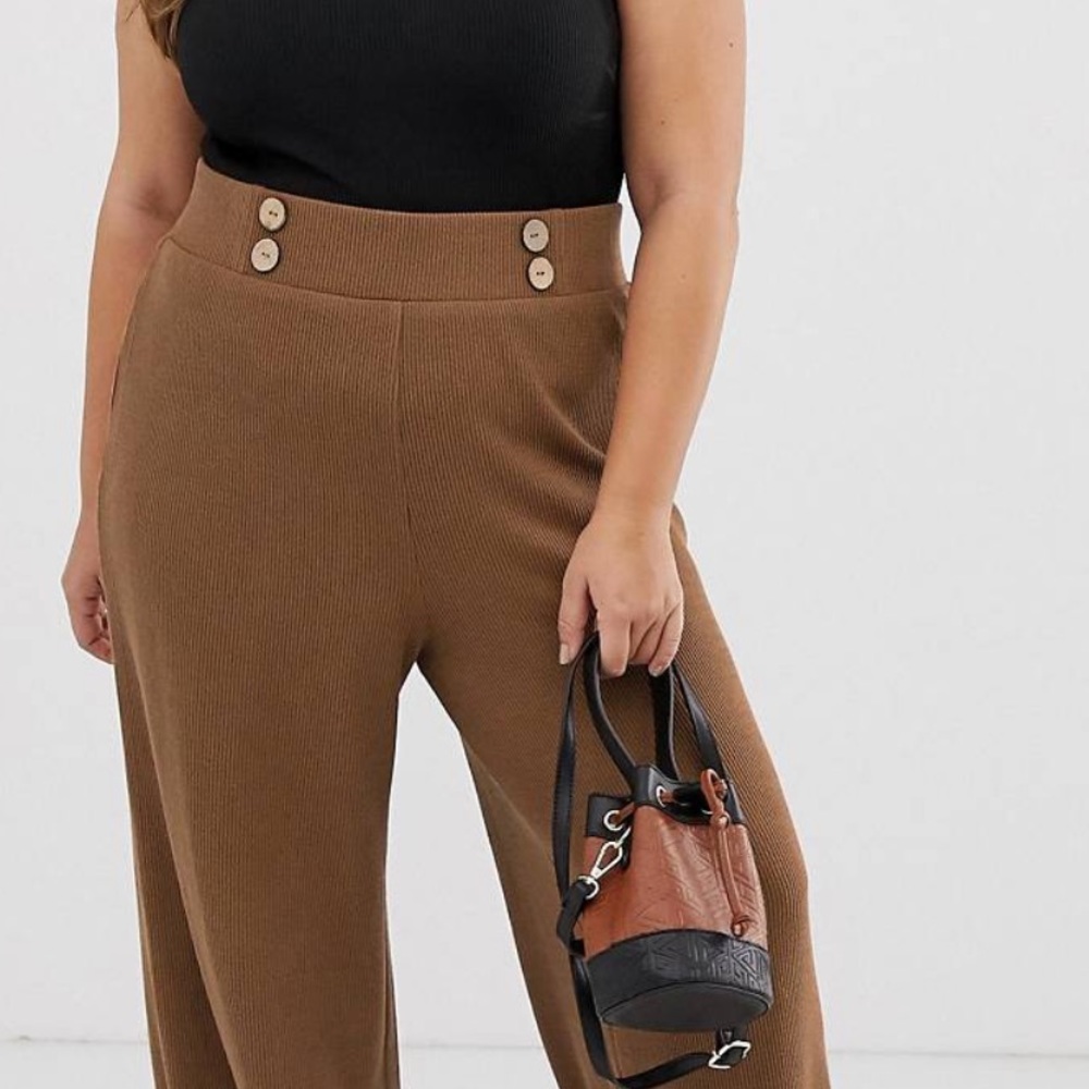 Brown high waist Pans